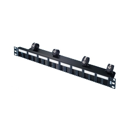 Ortronics 16-PORT PANEL UNLOADED KIT, ACCEPTS TRACJACKS, BLACK 1U 401045289